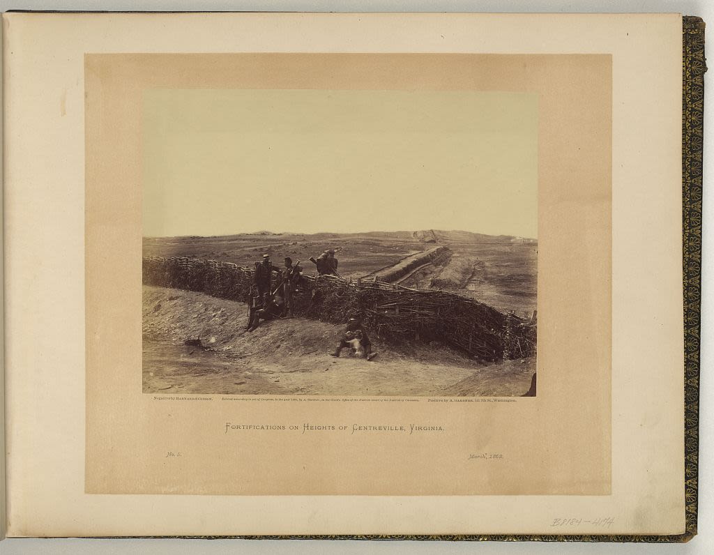 Civil War earthworks.